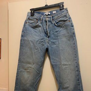 NWOT RE/DONE High Rise Stove Pipe, Light SZ 28